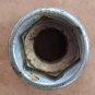 Vintage CHROME VANADIUM 15MM, 3/8-Inch Drive, 6-Point Shallow Socket