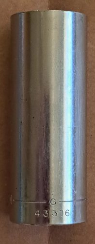 Vintage CRAFTSMAN Deep Socket, SAE, 3/8" Drive, 11/16", 12-Point (G-43316)
