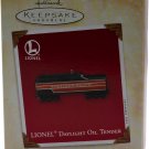 LIONEL - OIL TENDER 2003 Hallmark Ornament QXI8249