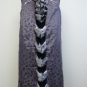 65332r(Ladies Nat Chinchilla + Black Sheared Mink Coat )- size M