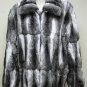 Mens Natural Canadian Chinchilla Zip Up Bomber Jacket - size 50 & 52