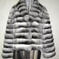 66734r(STUNNING LADIES NATURAL CANADIAN CHINCHILLA HORIZONTAL WORK BOLERO (SIZE 10)