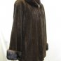 LADIES DYED BROWN SHEARED US MINK JACKET - 56917 (SIZE 10)