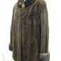 LADIES DYED BROWN SHEARED US MINK JACKET - 56917 (SIZE 10)