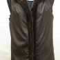 LADIES DYED BROWN SHEARED US MINK JACKET - 56917 (SIZE 10)