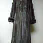 CHIC LADIES MILITARY BLUE IRIS MINK LONG COAT-32985(M)