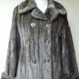 CHIC LADIES MILITARY BLUE IRIS MINK LONG COAT-32985(M)