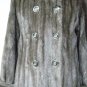 CHIC LADIES MILITARY BLUE IRIS MINK LONG COAT-32985(M)