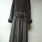 CHIC LADIES MILITARY BLUE IRIS MINK LONG COAT-32985(M)