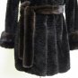 BROWN DYED LASER CUT HI - LO MINK STROLLER-53451(SZ M)