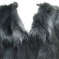LADIES STUNNING CHIC REVERSIBLE BLACK FOX VEST - 63285 (SZ M & L)