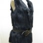 LADIES STUNNING CHIC REVERSIBLE BLACK FOX VEST - 63285 (SZ M & L)