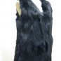 LADIES STUNNING CHIC REVERSIBLE BLACK FOX VEST - 63285 (SZ M & L)