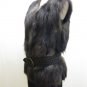LADIES STUNNING CHIC REVERSIBLE NATURAL SILVER FOX VEST - 63283 (SZ M & L)