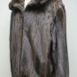 MENS ZIP UP MAHOGANY MINK JKT W/CHINCHILLA TRIM-58712(SIZE 50)