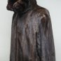 MENS ZIP UP MAHOGANY MINK JKT W/CHINCHILLA TRIM-58712(SIZE 50)