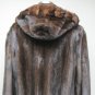MENS ZIP UP MAHOGANY MINK JKT W/CHINCHILLA TRIM-58712(SIZE 50)