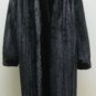 LADIES DARK RANCH MINK  COAT TRIM WITH HAIR UP MINK TUXEDO FRONT-64076(o) SZ 14