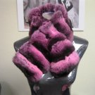 STUNNING LADIES PINK CHINCHILLA SUPER SOFT SCARF (52547)