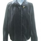 LADIES DYED BLACK SHEARED US MINK JACKET - 42143 (SIZE 55 = M)