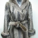 LADIES HOODIE NATURAL RACCOON LETOUT JACKET - 64150 (SIZE 44 = SIZE M)