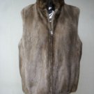 LADIES PASTEL US MINK/BRITISH LAMB REVERSIBLE VEST-66231(o)AVAILABLE SZ S/M/L/XL
