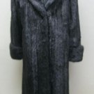 LADIES DYED RANCH FEMALE US MINK LETOUT LONG COAT-66918 (SIZE 12 )