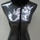 BLACK  REM POM POM SCARF