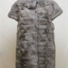 LADIES DYED GRAY SQUIRREL SOS LONG VEST-61577  (SIZE 55 = SIZE M)