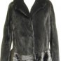 LADIES DYED BLACK SHEARED MINK JACKET - 59256 (SIZE M = SIZE 66)