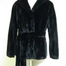 LADIES DYED BLACK SHEARED MINK JKT - 58788 (SZ 55 = SIZE  M)