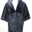 LADIES CLASSIC STUNNING BLACK MINK CAPE - 64206(o) SIZE F