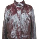 LADIES DYED BURGUNDY FEMALE MINK JACKET - 54676(o) SIZE 14