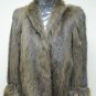 LADIES AMERICA BROWN RACCOON  FULL SKIN JKT-21033 (SIZE M)