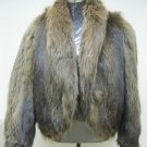 LADIES AMERICA BROWN RACCOON  FULL SKIN JKT - 21045 (SIZE M)