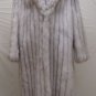 LADIES NATURAL BLUE FOX LONG COAT - 59447 (SIZE L)