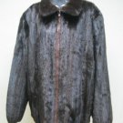 MENS MAHOGANY USA MINK BOMBER ZIP UP JACKET-67003 (SZ 4XL)