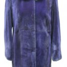 LADIES DYED PURPLE SHEARED MINK STROLLER - 41974 (SIZE 55)