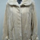 LADIES SHEARED BEIGE MINK + L/H MINK JKT-41630 (SIZE M )