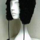 UNISEX BLACK KNITTED BEAVER HAT W/POM POM (66240 - 41- 42 - 43)
