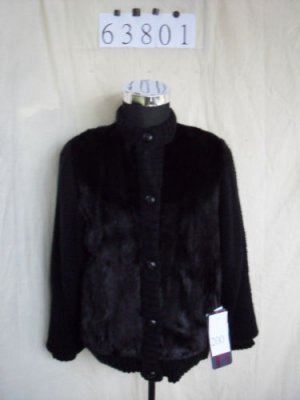LADIES RANCH MINK JKT W/KNIT SLEEVE-63801 (o) AVAILABLE SIZE 12 & 14