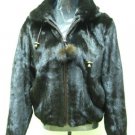 LADIES MAHOGANY US MINK HOODIE JACKET - 66258(o) SIZE 12