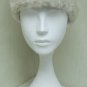 LADIES CUTE WHITE FANCY MINK HAT - 114