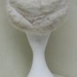 LADIES CUTE WHITE FANCY MINK HAT - 114