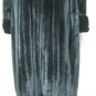 LADIES BLACK MINK COAT WITH CHINCHILLA COLLAR & CUFF TRIM - 38762 (SZ M/L)