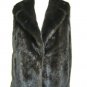 CHIC MAHOGANY MINK VEST WITH WOOL BACKING-56305 (SZ L)