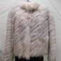 LADIES CUTE BEIGE FOX DIAGONAL JACKET - 58746(o) SIZE 12