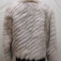 LADIES CUTE BEIGE FOX DIAGONAL JACKET - 58746(o) SIZE 12