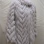 LADIES CUTE NATURE BLUE FOX CHEVRON JACKET-61069(o) Size 8