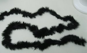 DYED BLACK REX CHAIN TRIM - HOT &FASHIONABLE CHIC WINTER  & SEASONAL ITEM